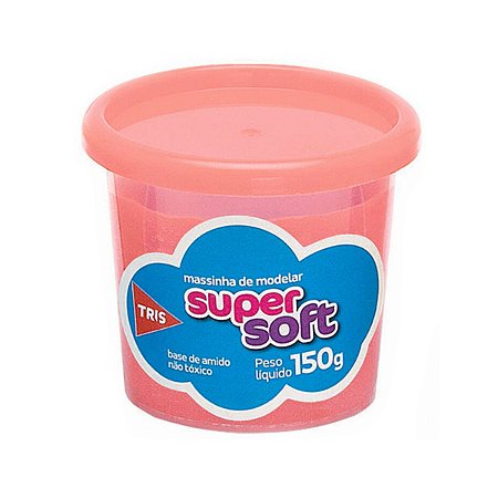 Massinha de modelar SuperSoft Rosa Tris 150g