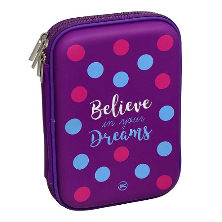 Estojo Duplo Believe Roxo - DAC - E202