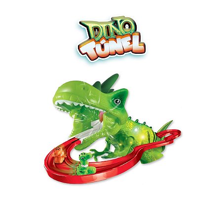 Brinquedo Pista Dino Tunel Com Som e Luz Zoop Toys