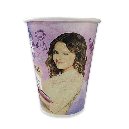 Copos Descartáveis Festa Violetta Disney 330ml 8Un