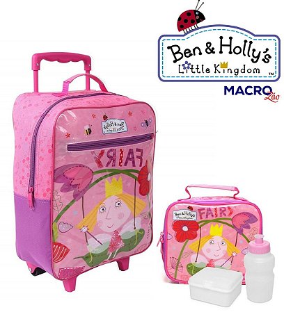 Mochila Carrinho Ben E Holly's + Lancheira Volta As Aulas