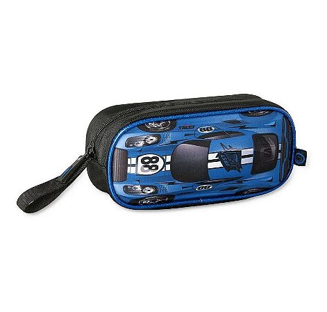 Estojo Escolar Fast Machin Azul Clio - FM8063