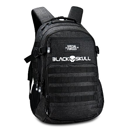 Mochila Oficial Preta Black Skull 19,5''  Clio