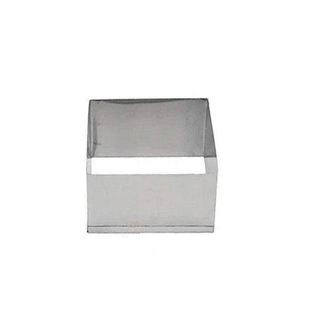 Aro Cortador Quadrado Massas 1cav - 5x5 - Inox AR200