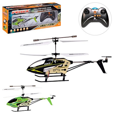Helicoptero Fênix c/ Controle Remoto Recarregável 3 Canais