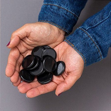 Discos G e elásticos Preto - Para Caderno Inteligente