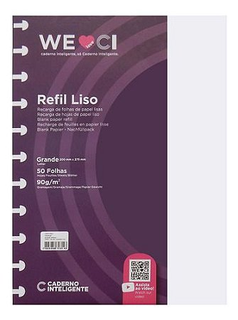 Refil Liso Grande 90g - Caderno Inteligente