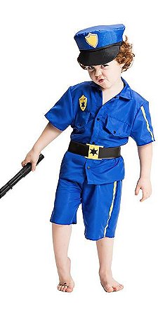 Fantasia Policial Masculina Adulto + Acessórios - Cosplay