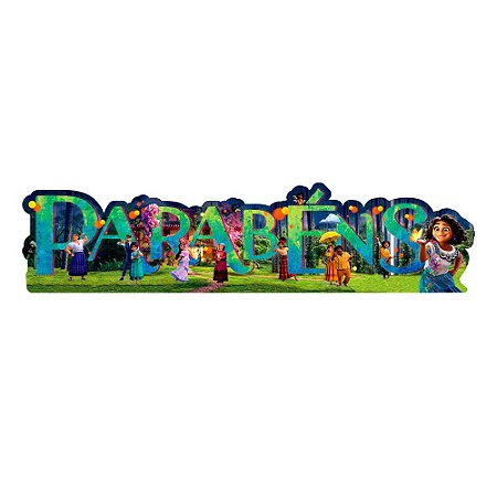 Enfeite Parabéns Encanto Piffer