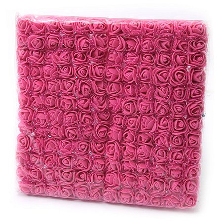 Mini Flor Eva Pink Decoração e Festa 2cm c/ 144un