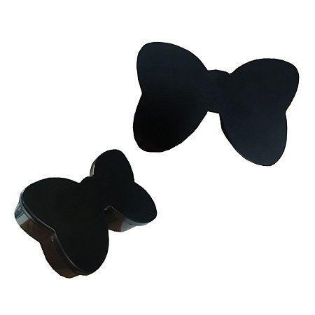 10Un Caixinhas Laço Ratinha Lembrancinha Preto 9x3cm