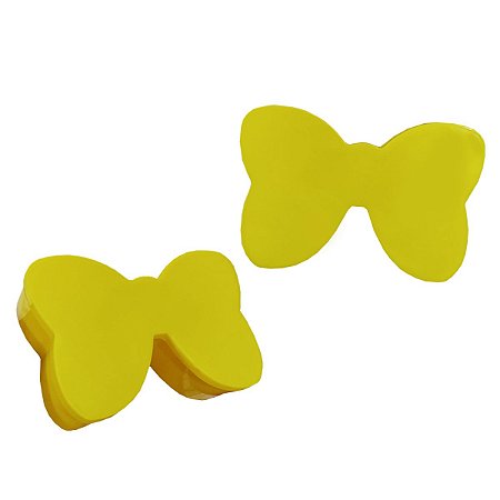 10Un Caixinhas Laço Ratinha Lembrancinha Amarela 9x3cm