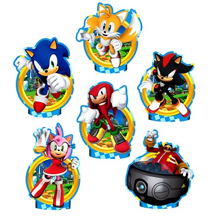 Kit Enfeites de Mesa Sonic - Piffer