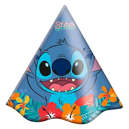 Chapeuzinho para Aniversário Stitch 8Un Festcolor