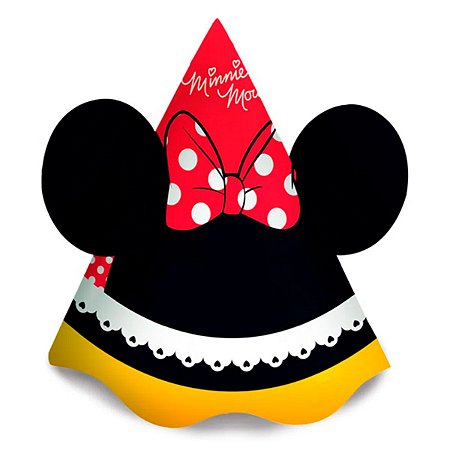 Chapeuzinho para Aniversário Minnie 8Un Regina