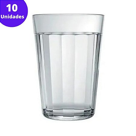 Copo Americano Acrílico - 190ml - 10 unidades