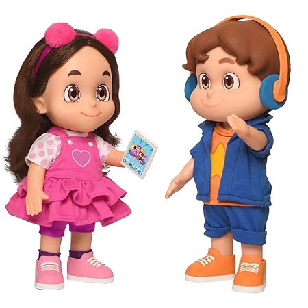 Kit Bonecos Maria Clara e JP Com Som - Baby Brink