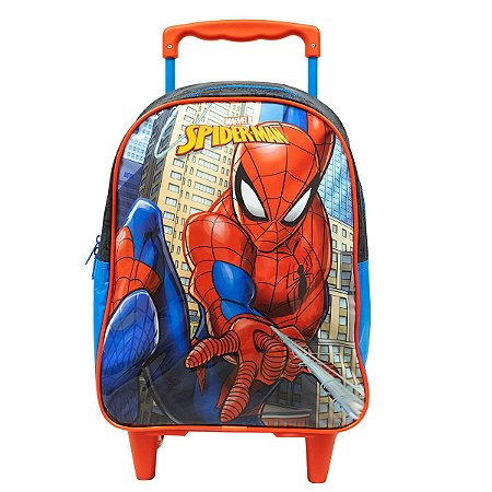 Mochila Rodinhas Escolar Homem Aranha Spider Man - Xeryus