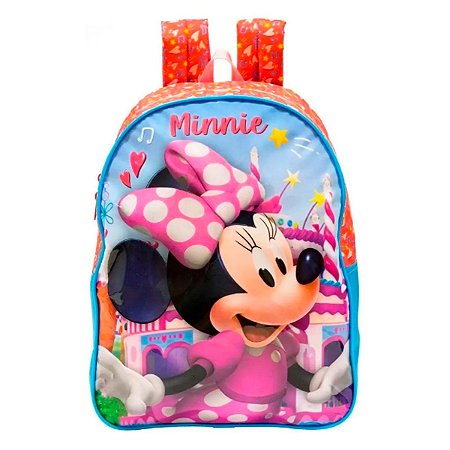 Mochila Escolar Costas Minnie Mouse Infantil - Xeryus