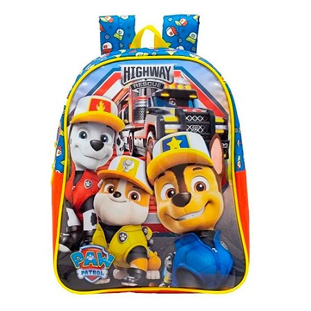 Mochila de Costas Escolar Patrilha Canina Resgate - Xeryus