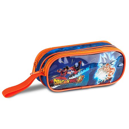 Estojo Duplo Dragon Ball Super Azul e coral - Clio