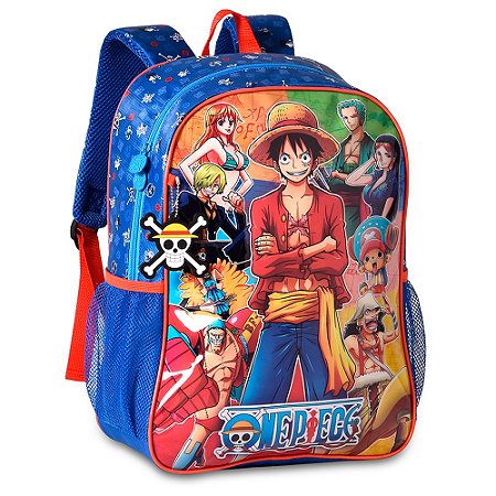 Mochila Costas Escolar One Piece Monkey - Clio