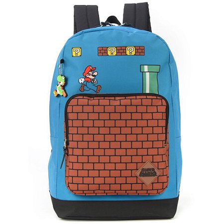 Mochila Super Mario Bros Azul - Luxcel