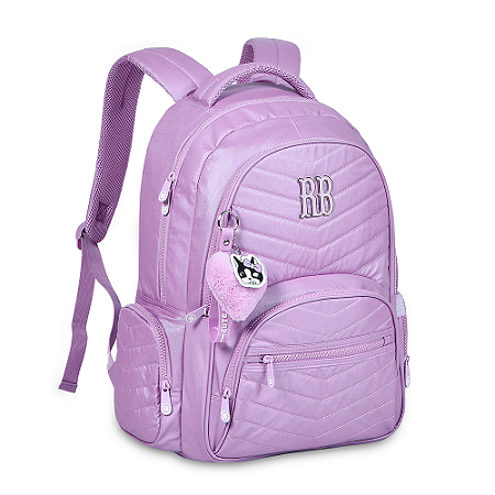 Mochila Escolar Costas Rebecca Bonbon Lilás Lançamento  Clio