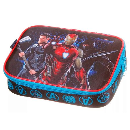 Estojo Box Avengers End game Grande Azul - DMW