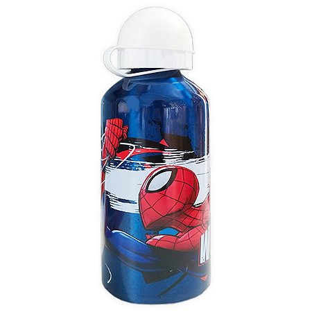 Garrafa 500ml Homem Aranha Azul Escuro Alumínio