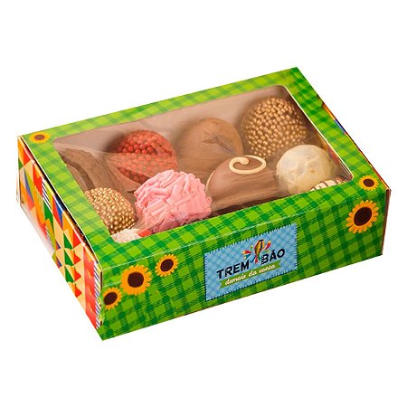Caixa Gaveta c/ Visor 12 Doces Trembão c/10Un