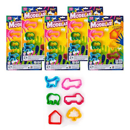 5Un Brinquedo Forminhas Para Modelar 6Un - Mini Toys