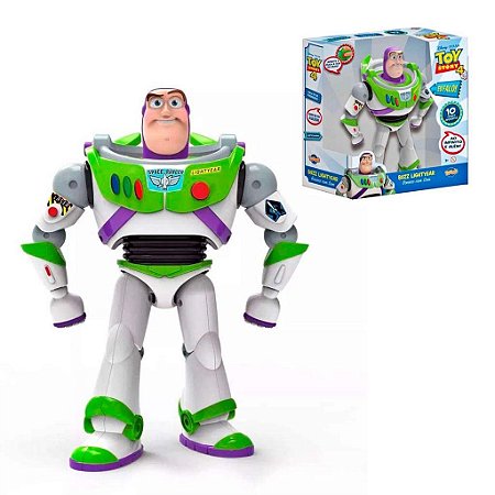 Brinquedo Buzz Ligthtyear Articulado Fala 10 Frases AVARIA