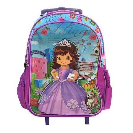 Mochila de Rodinhas Princesa G Roxo Feminino YEPP