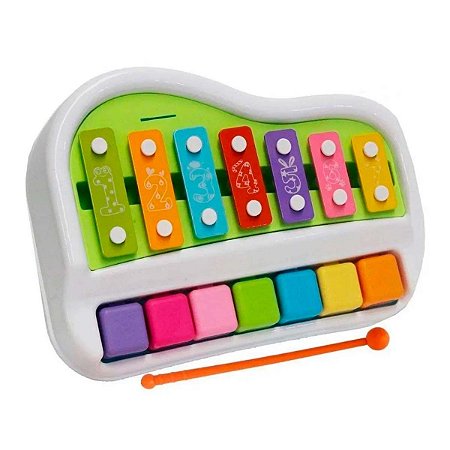 Brinquedo Baby Xilofone Canções Colorido P/ Bebês Sem Caixa