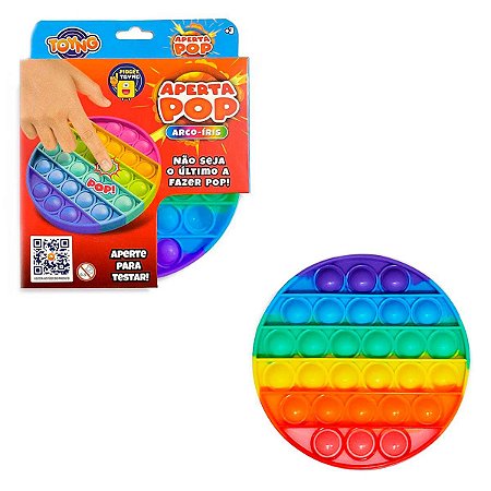 Brinquedo Fidget Aperta Pop Arco- íris - Toyng