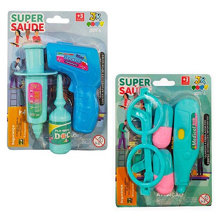 Brinquedo Super Saúde Acessórios Médicos - JR Toys