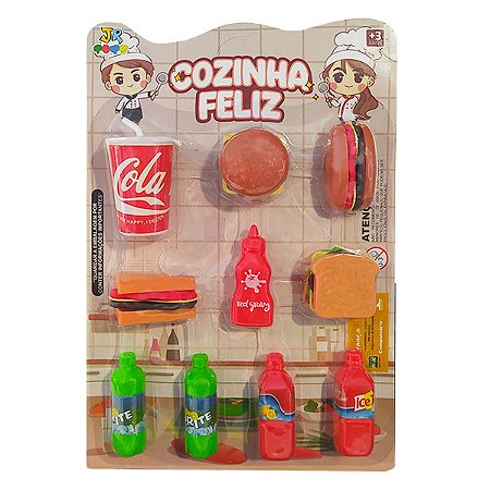 Brinquedo Cozinha Feliz Comidas - JR toys - Shop Macrozao