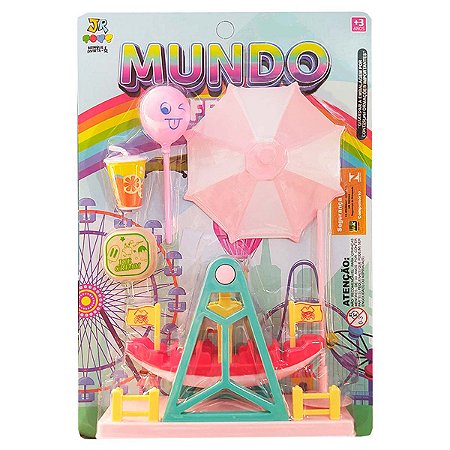 Brinquedo Mundo Feliz Parquinho de diversão - JR Toys