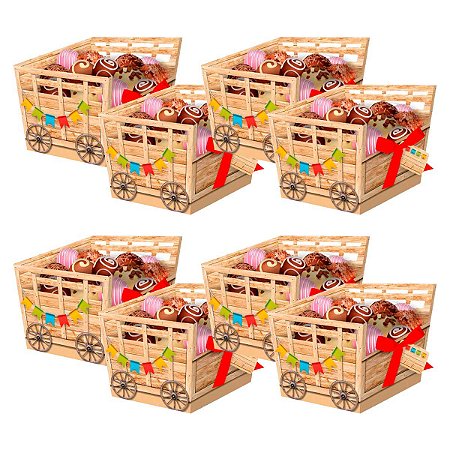 Cachepot para Diversos Doces Festa Junina 40Un Decoração