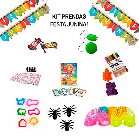 Kit Prendas Brinde Para Festa Junina Brinquedos Divertidos