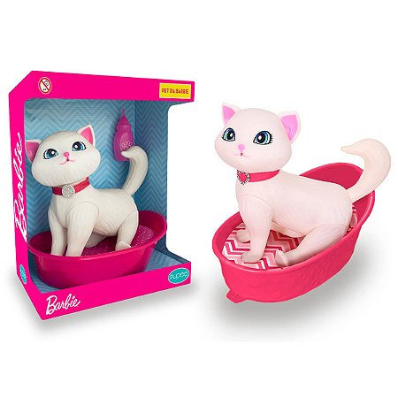Brinquedo Pet da Barbie Blissa Cuidados Gatinha - Branca