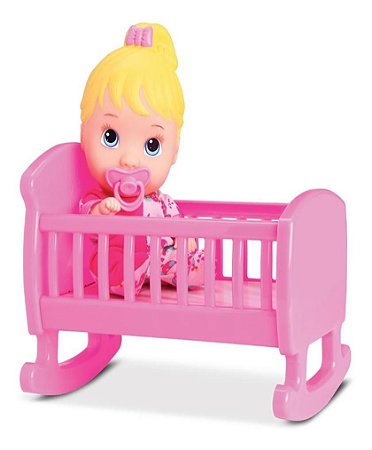 Boneca Little Dolls Bercinho Infantil Acessórios SEM CAIXA