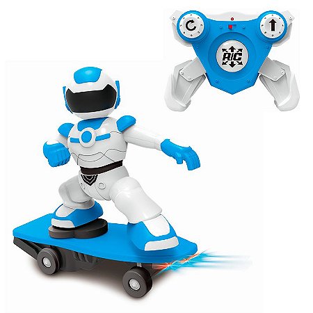 Brinquedo Robô Skatista 360° c/ Controle Remoto - ZoopToys