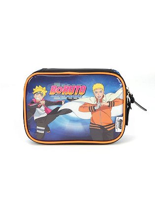 Estojo Box Escolar Boruto Azul Infantil 100 Pens - Luxcel