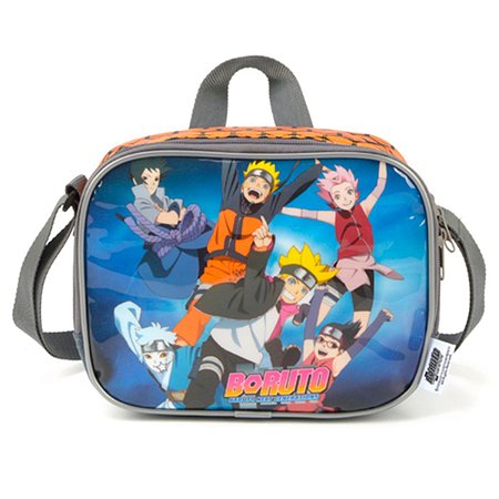 Lancheira Térmica Escolar Boruto Laranja Infantil - Luxcel