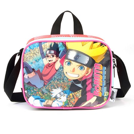 Lancheira Térmica Escolar Boruto Vermelho Infantil - Luxcel