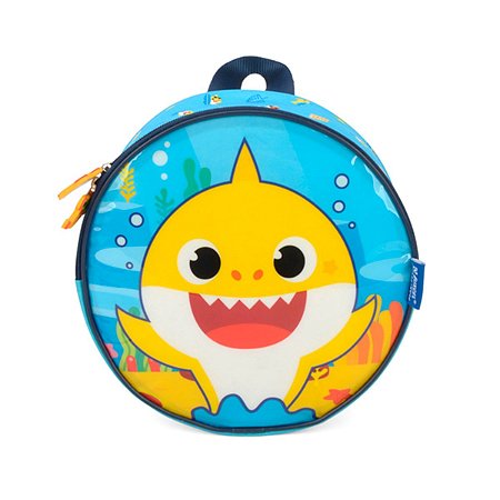 Lancheira Escolar Baby Shark Infantil Azul Claro - Luxcel