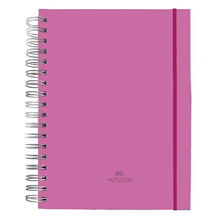 Caderno Smart Universitário Vision Rosa 80 folhas DAC 3996