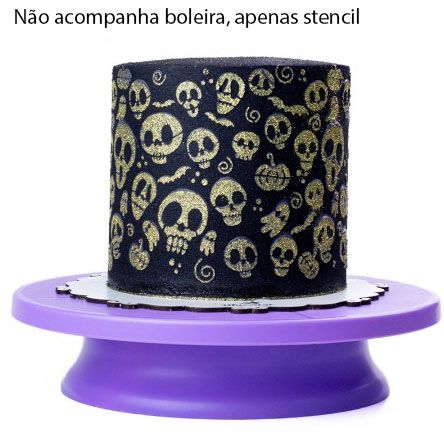 Stencil Decorativo Halloween Sortido BlueStar Confeitaria